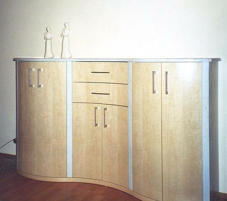 Wohnraummöbel, Entwurf von Dieter Nicolussi-Moretto